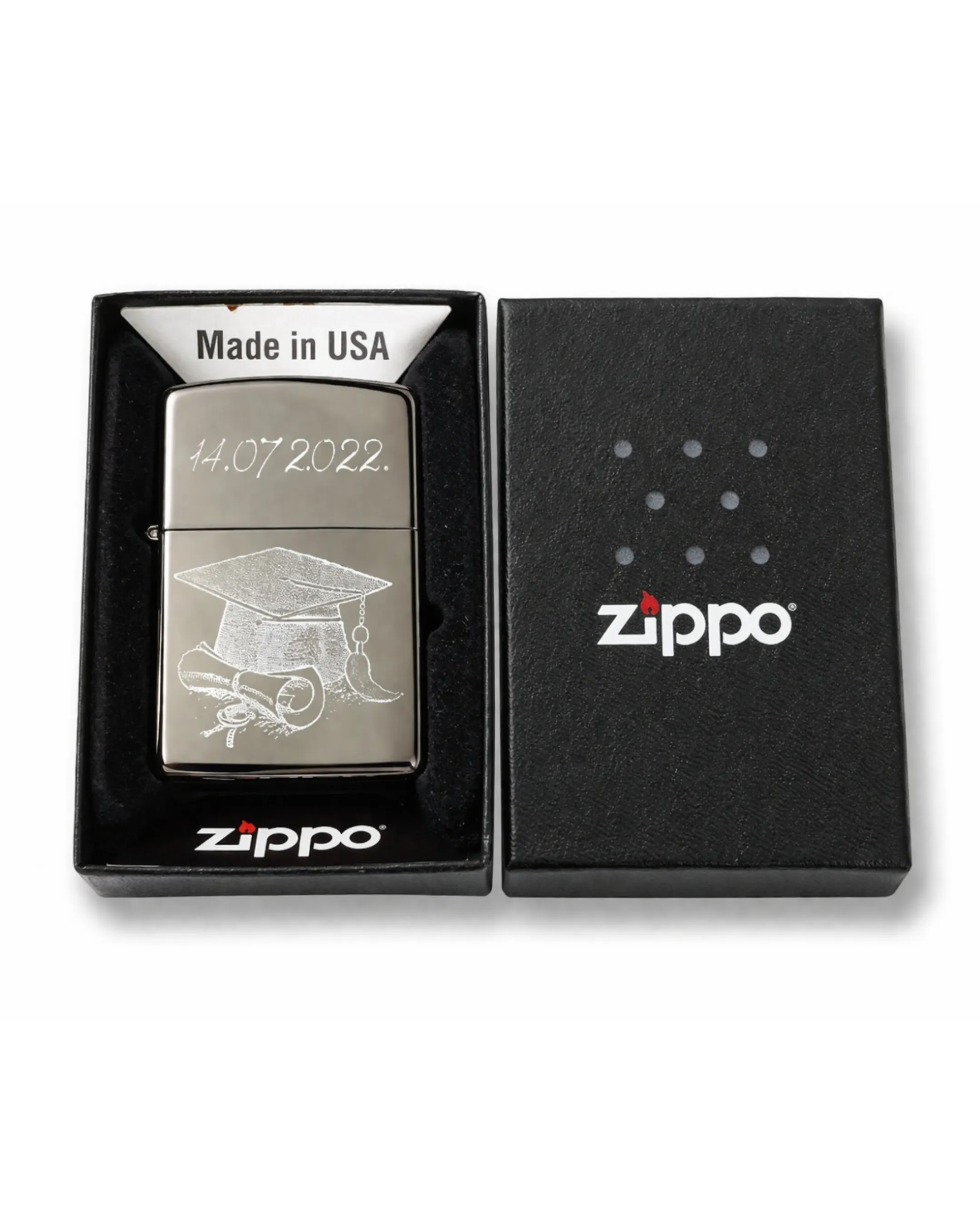 Personalizirani Zippo upaljač za diplomu - Prozor, Otočac