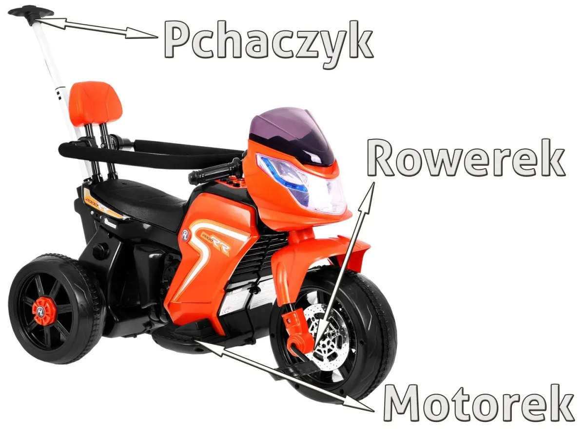 motor na akumulator bike pusher - narančasti - slika 2