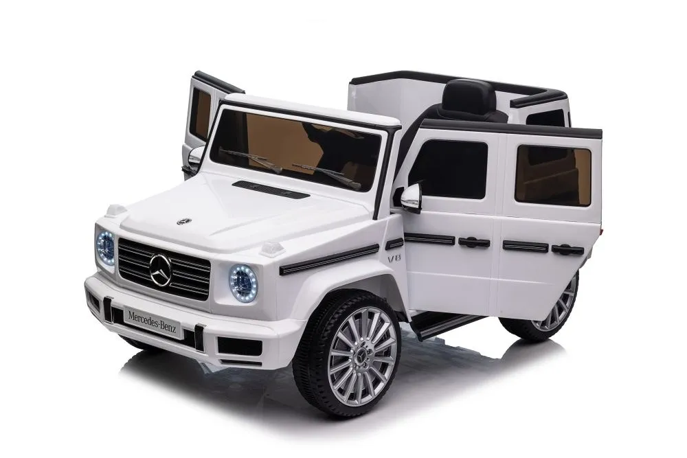 licencirani auto na akumulator mercedes g500 4x4 - bijeli - slika 4