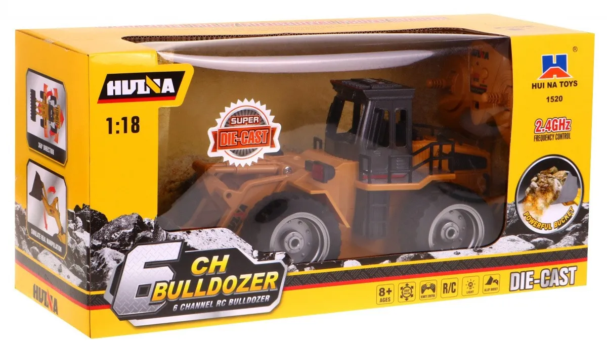 bulldozer r/c 2,4 g metal spoon 1:18 - slika 3