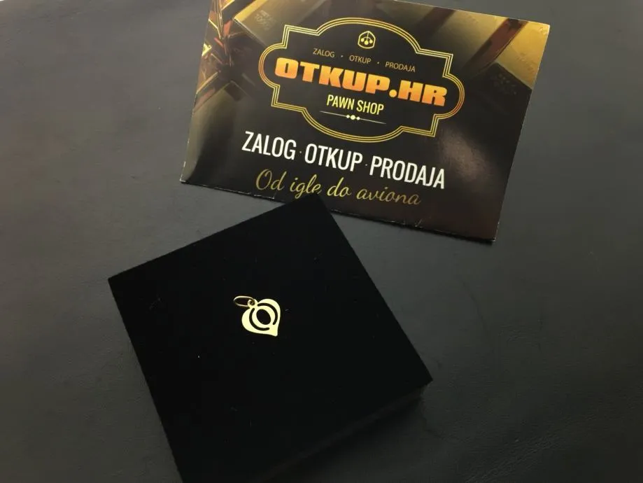 zlatni privjesak 0.35g 14k / r1, rate !! - slika 3