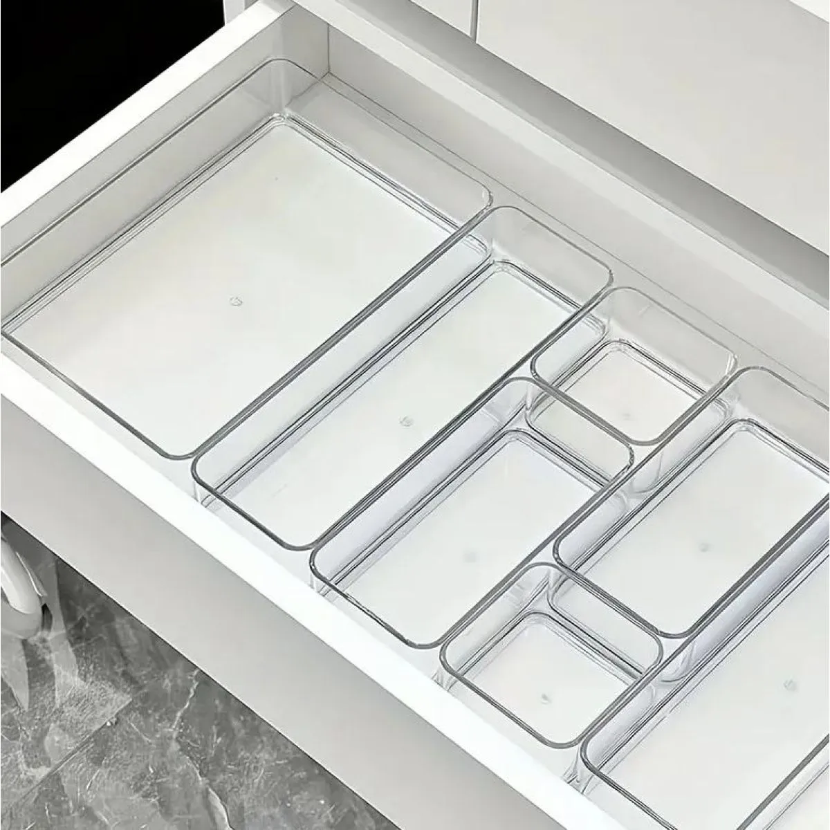 prozirni organizator ladica - više dimenzija - slika 4
