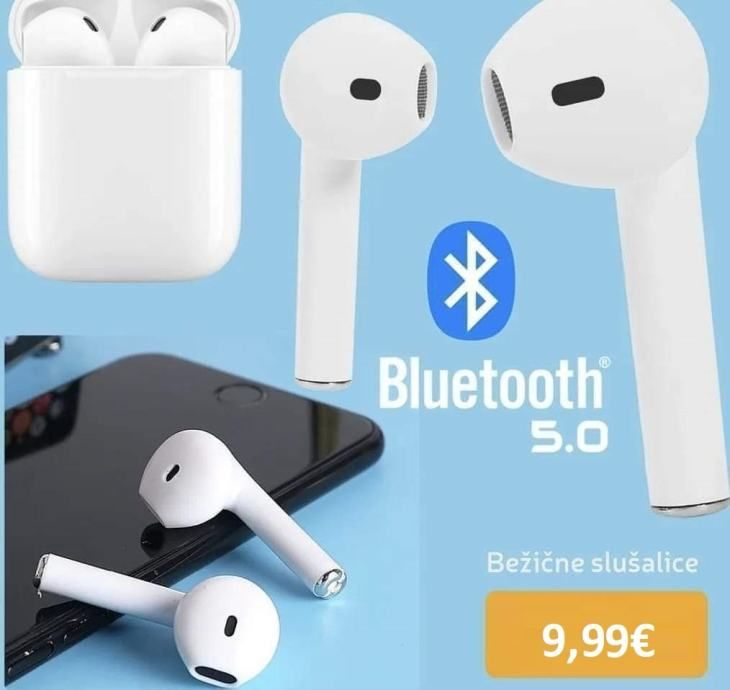 Najpovoljnije Bluetooth Bežične Slušalice + Račun - Križevci
