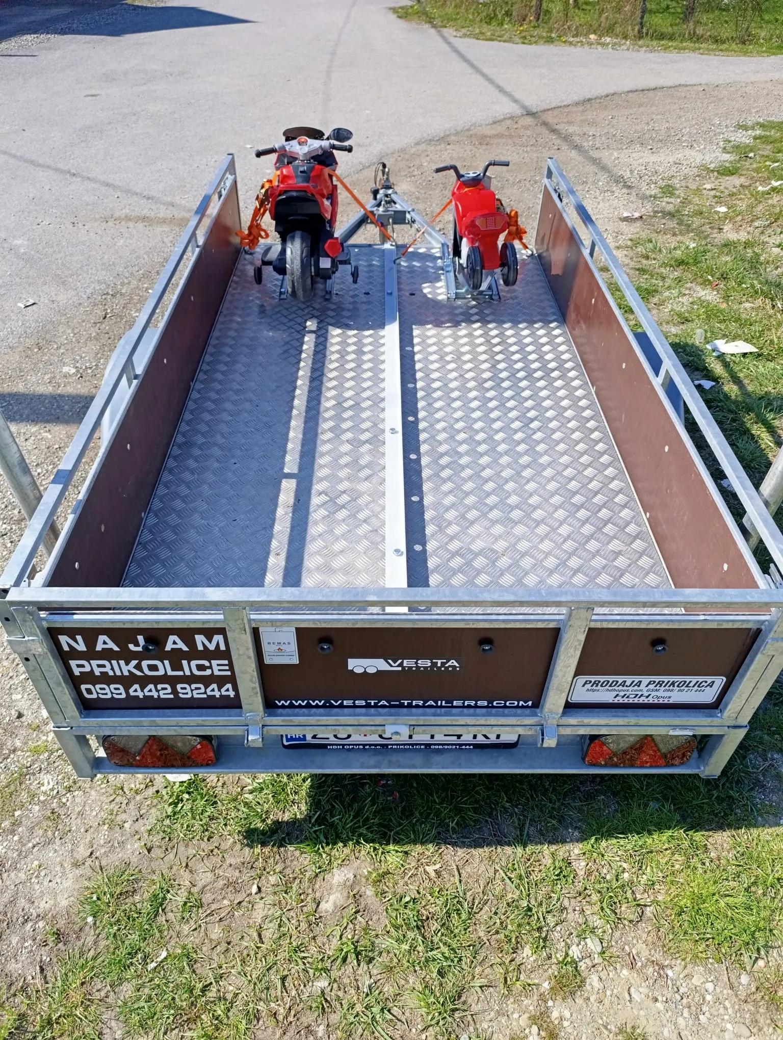 najam/iznajmljivanje/rent a moto prikolice-sesvete/zagreb - slika 4