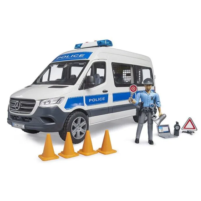 bruder policijski kombi mb sprinter - slika 3