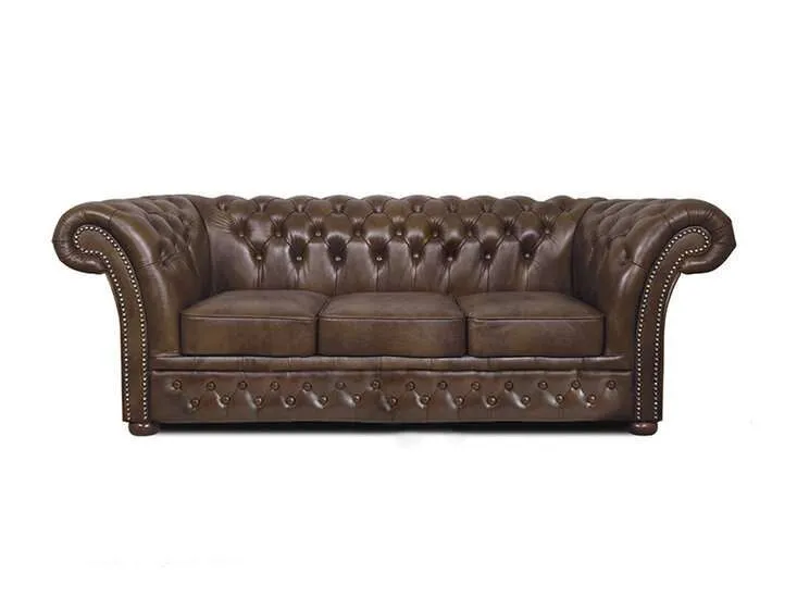 Chesterfield Trosjed Winfield Basic Luxe Leather | 3-sjedišta - Ježdovec, Zagreb