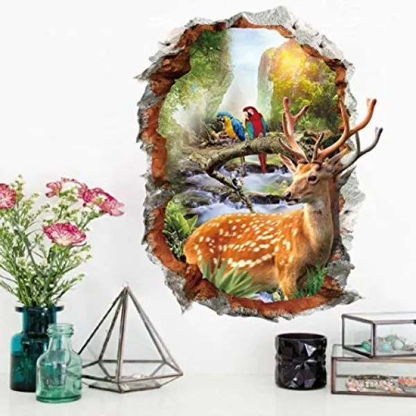 3D wall sticker Jelen dimenzije 70x50 cm - Zagreb, Novi Zagreb - istok