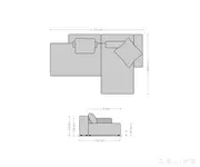 modularna garnitura freestyle 310x200cm, materijal: mikrofibra - slika 6