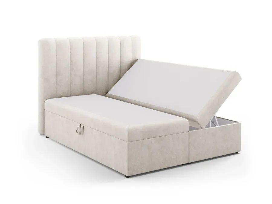 box spring krevet kelp, materijal: strukturirana tkanina - slika 2