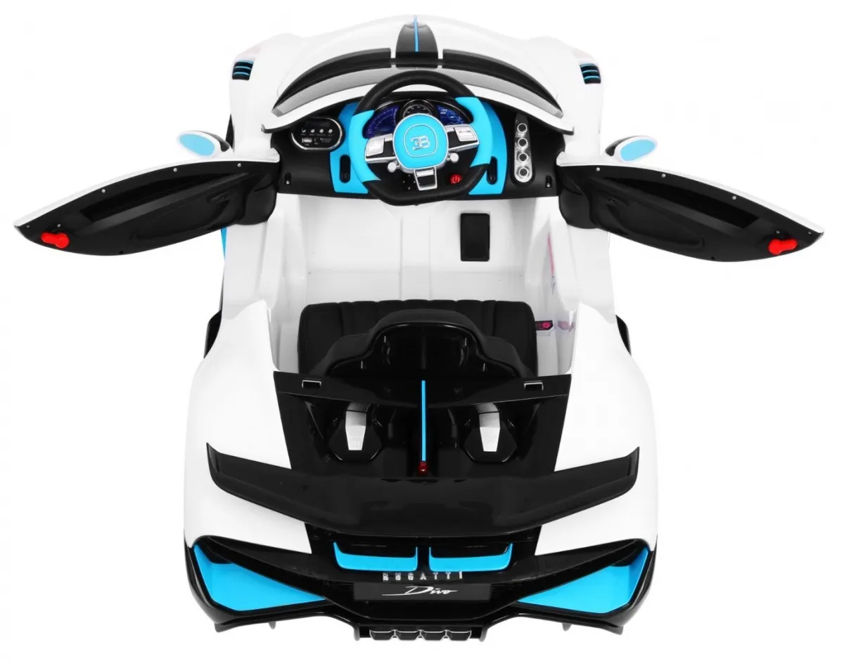 licencirani auto na akumulator bugatti divo - bijeli - slika 4
