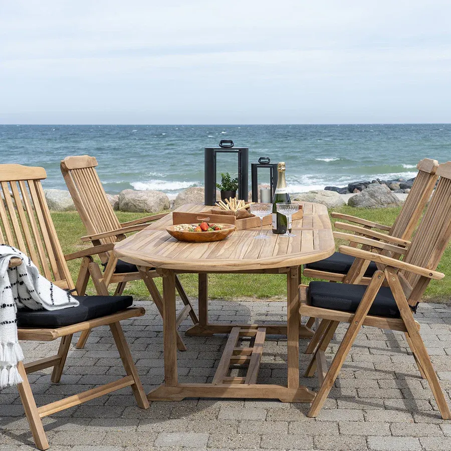 outdoor stol salamanca 180/240x90cm, materijal: tikovina - slika 6