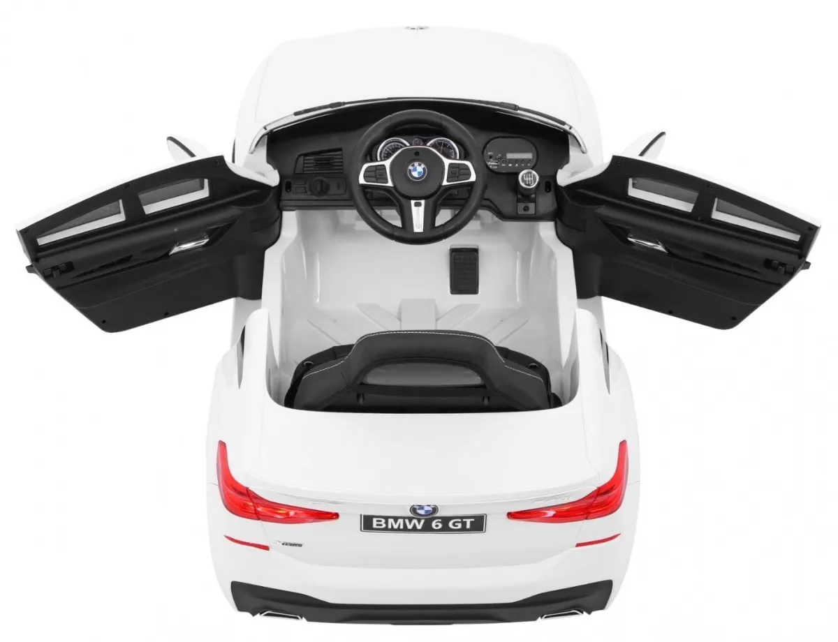 licencirani auto na akumulator bmw 6 gt - bijeli - slika 5