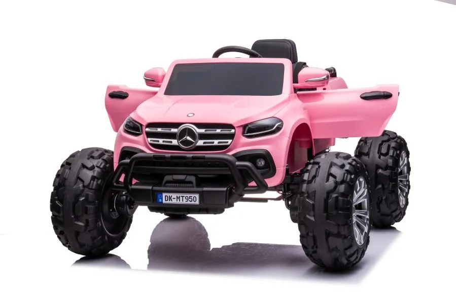 licencirani auto na akumulator mercedes dk-mt950 4x4 - svijetlo rozi - slika 7