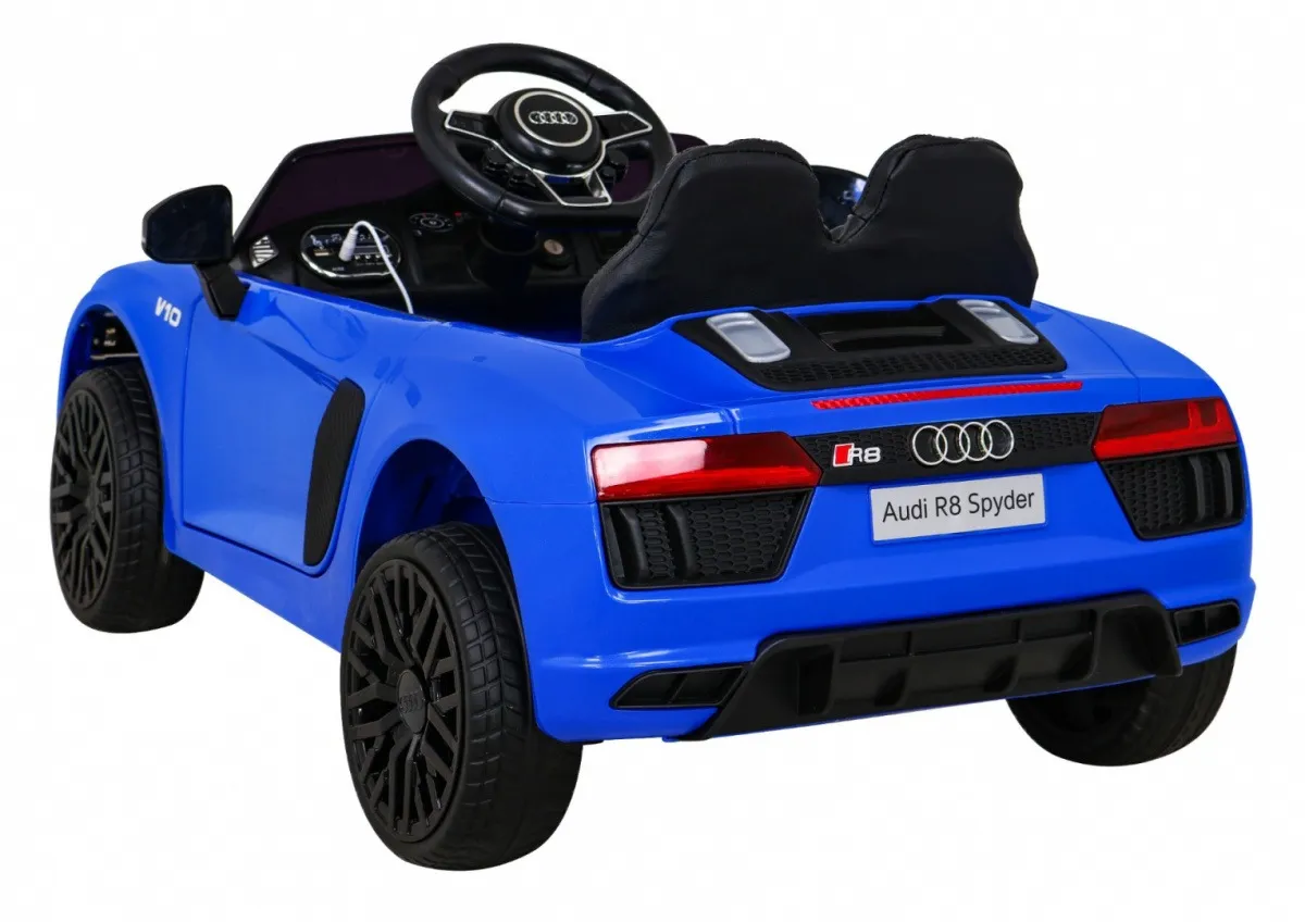 licencirani auto na akumulator audi r8 - plavi - slika 5