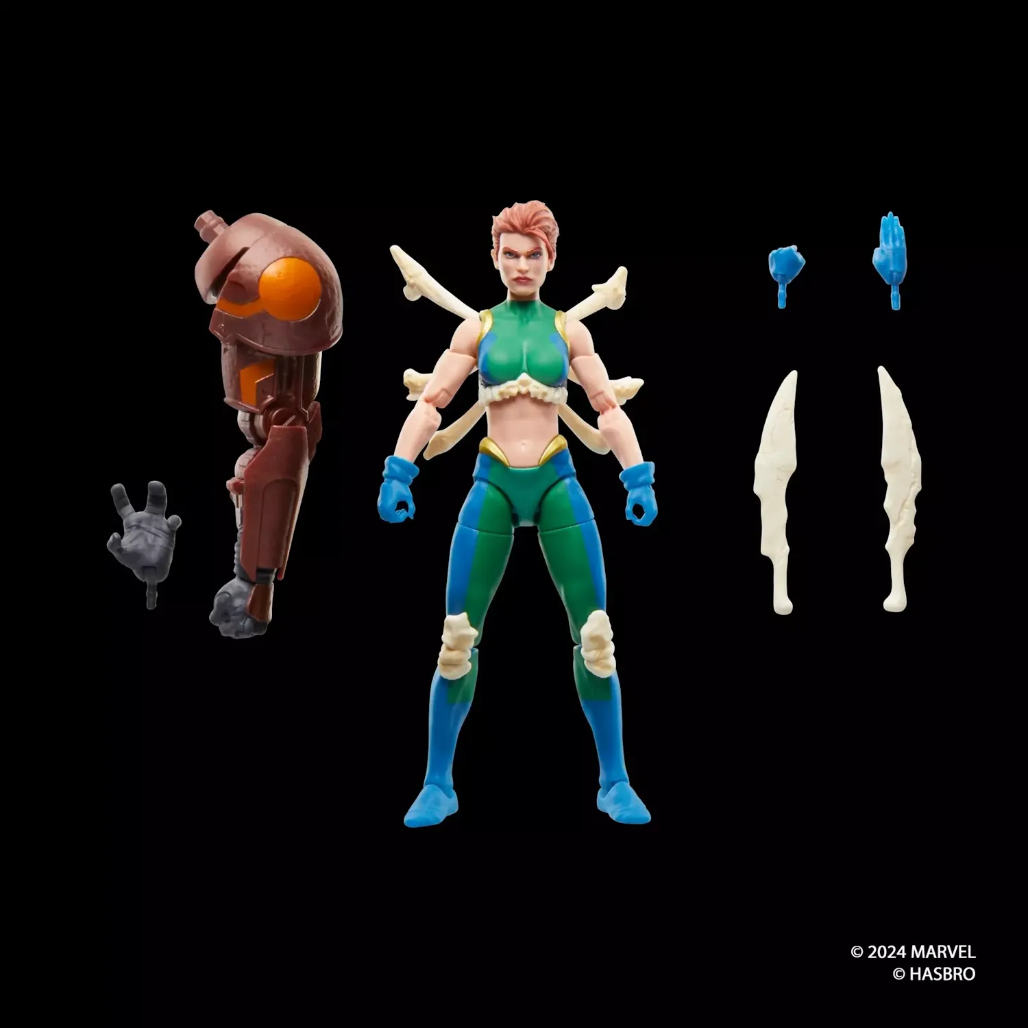 marvel legends series: x-men – marrow figura, 15cm - slika 8