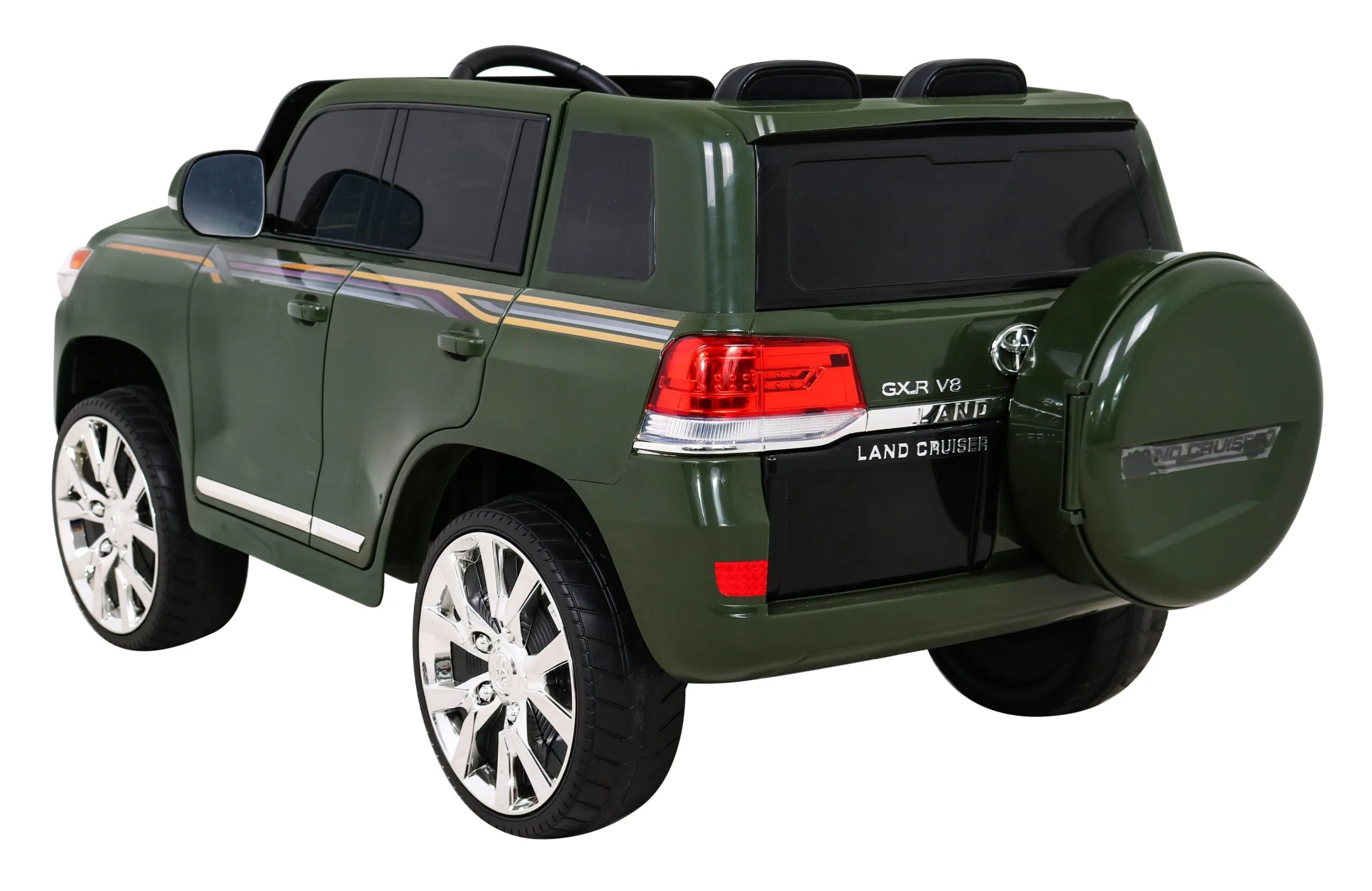 licencirani auto na akumulator toyota land cruiser - zeleni - slika 2