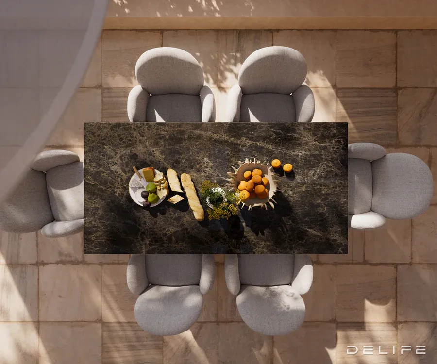 outdoor stol edge 200x100cm, materijal: keramika emperador extra luci - slika 6