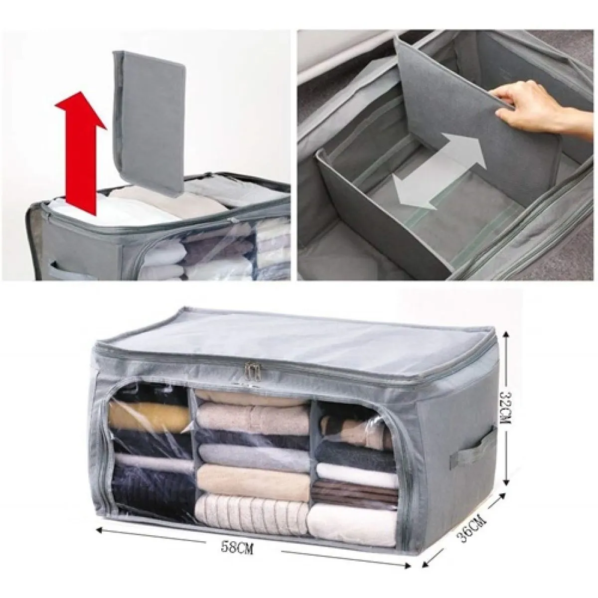 organizator za odlaganje odjeće - glance - slika 5