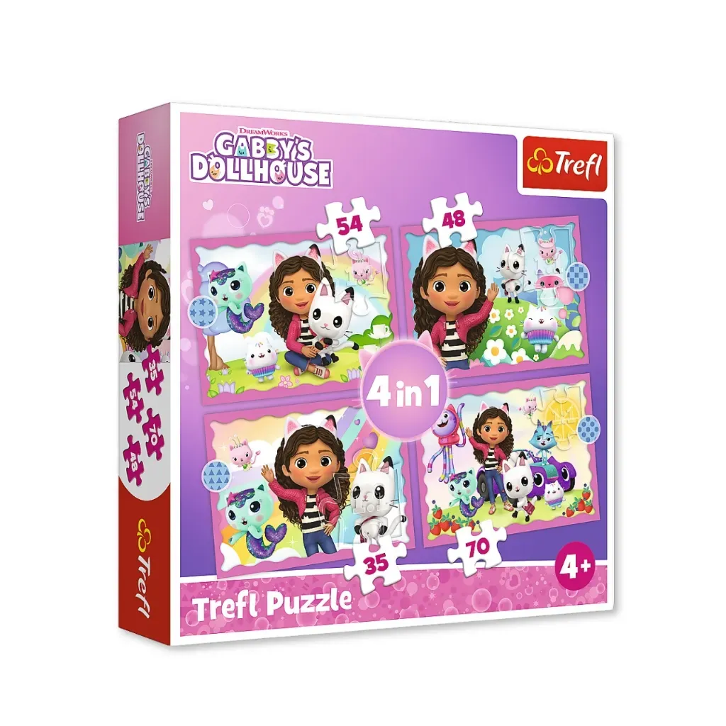 Gabby’s Dollhouse 4-in-1 puzzle – Holiday Recollection - Zagreb