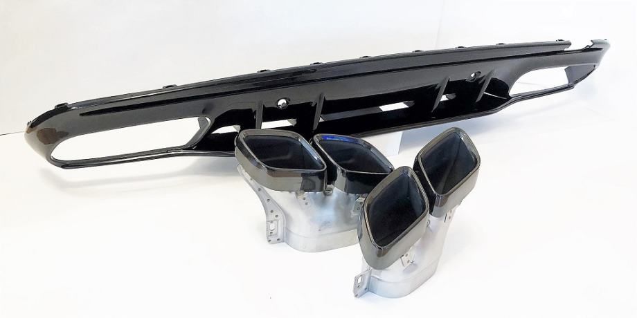 difuzor+nastavci auspuha c43-c63 za mb c w205 - amg-top izgled - slika 6