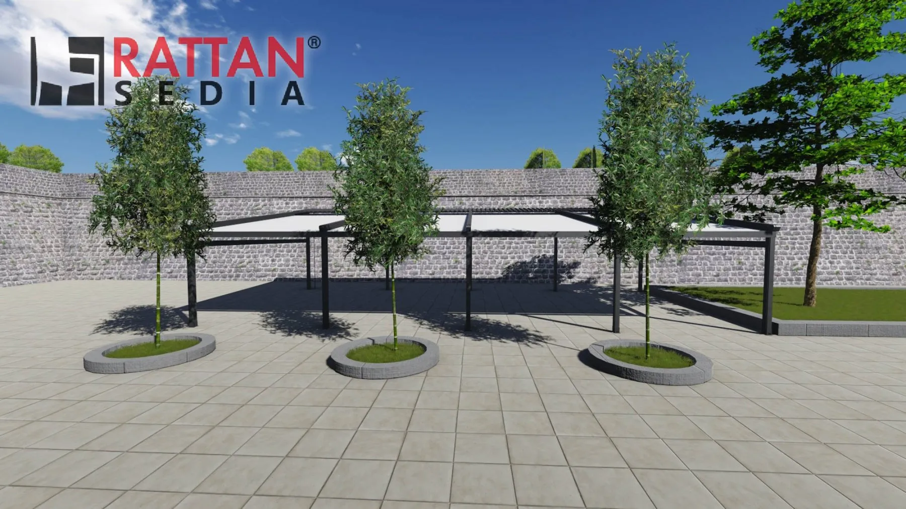 jednovodna pergola tenda – alpha - slika 4