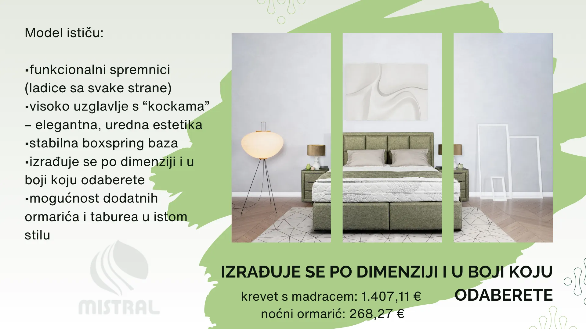 spavaća soba bora (komplet) | mistral zadar | hrvatska proizvodnja - slika 4