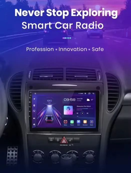 mercedes slk r171 2din radio navigacija multimedija original kamera - slika 4