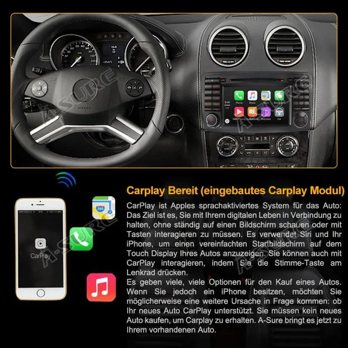 mercedes ml gl w164 x164 original android multimedija parking kamera - slika 8