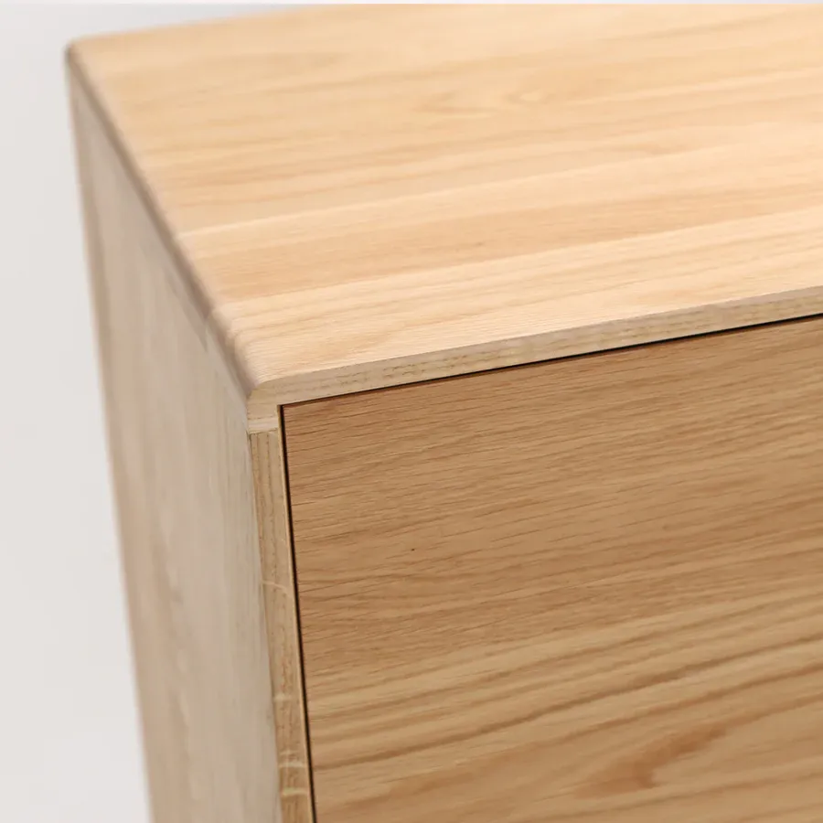 komoda primo alta 107.4x81.1cm, materijal: puno drvo hrast - slika 5
