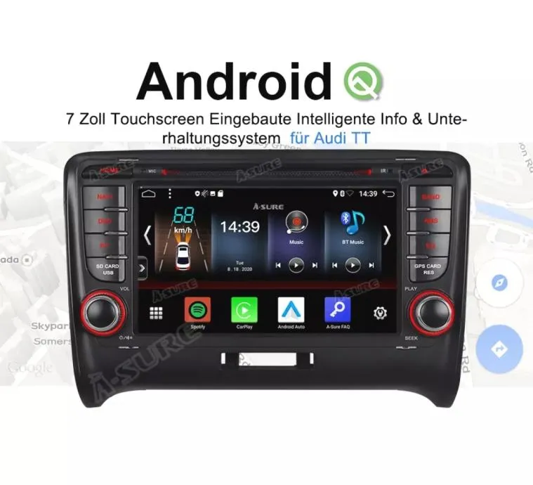 original multimedija za audi tt wifi gps android navigacija - slika 1