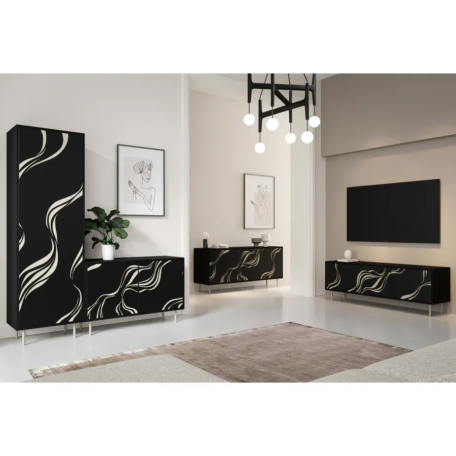 vitrina vintro 200x60cm, materijal: laminirana ploča - slika 2