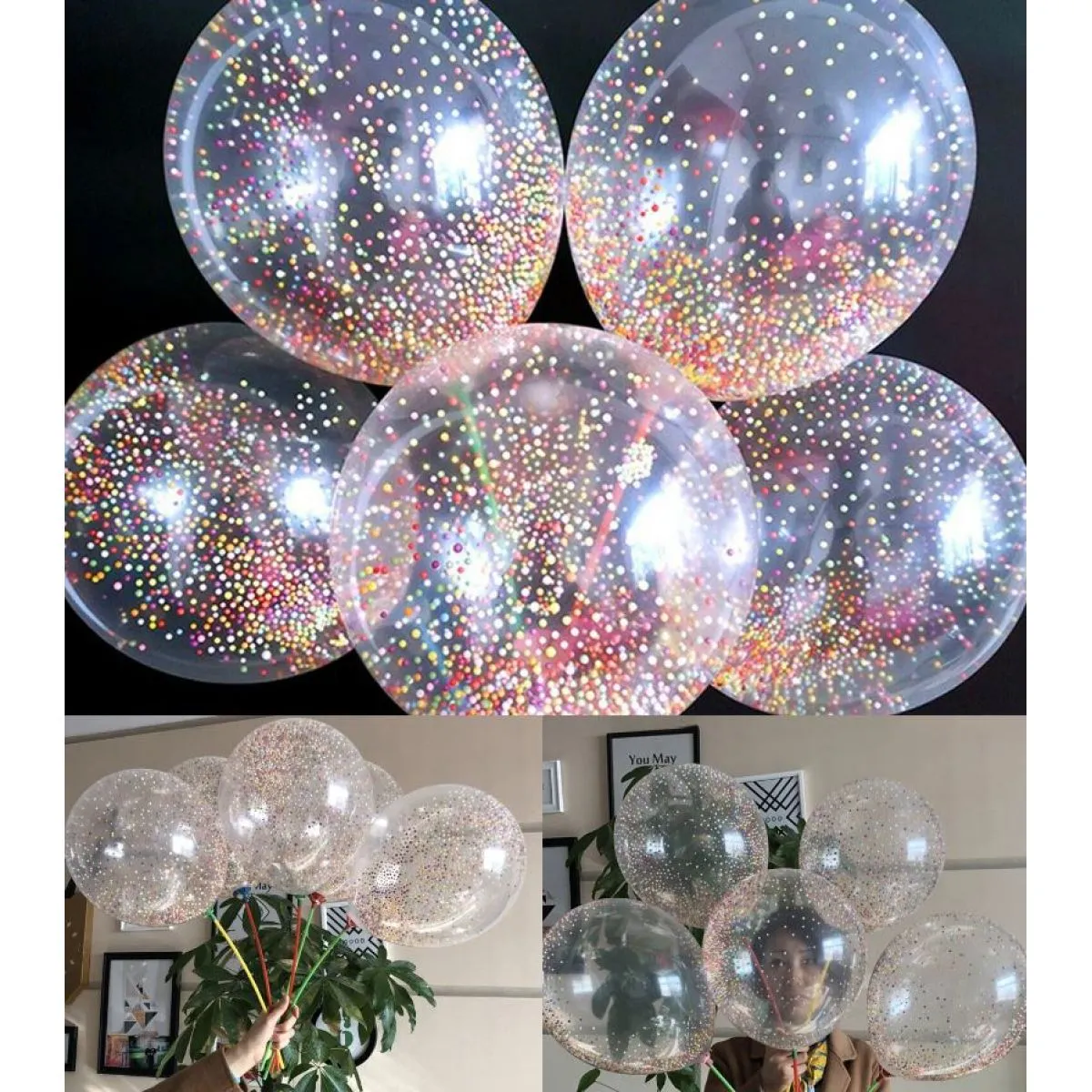 (25 komada paket) baloni punjeni lopticama 30cm - slika 13