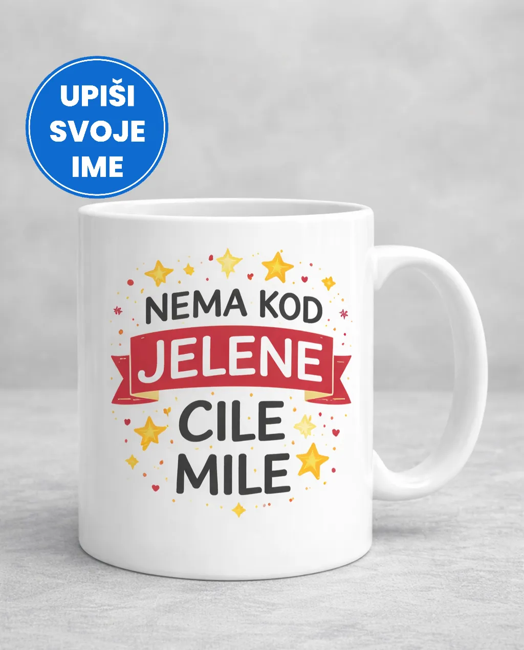 Šaljiva šalica s imenom – Cile Mile - Otočac