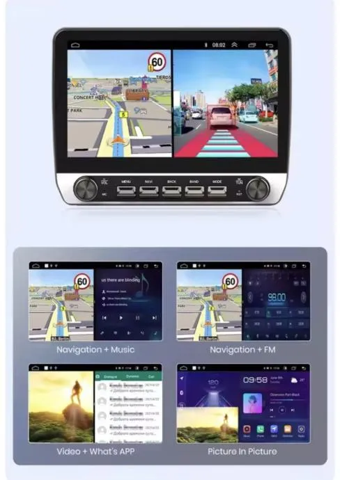 original ekran 10.1" vw t6 android carplay navigacija wif8 kamera gps - slika 15