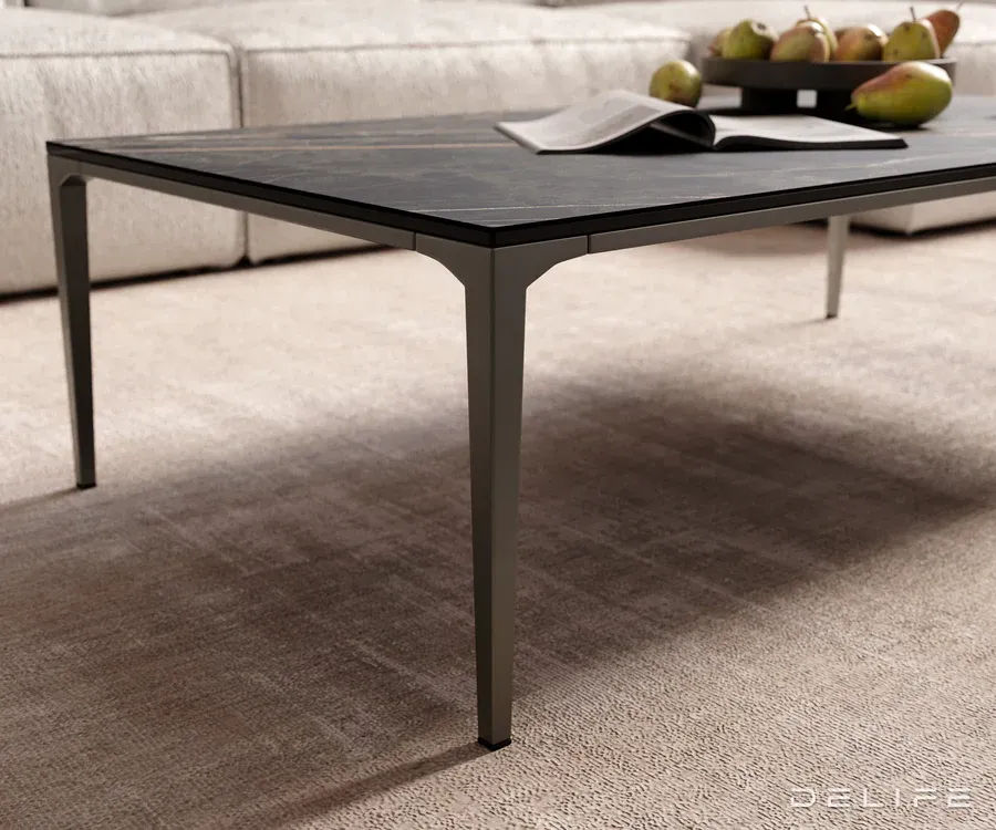klub stolić levente 110x60cm, materijal: keramika laminam noir desir - slika 5