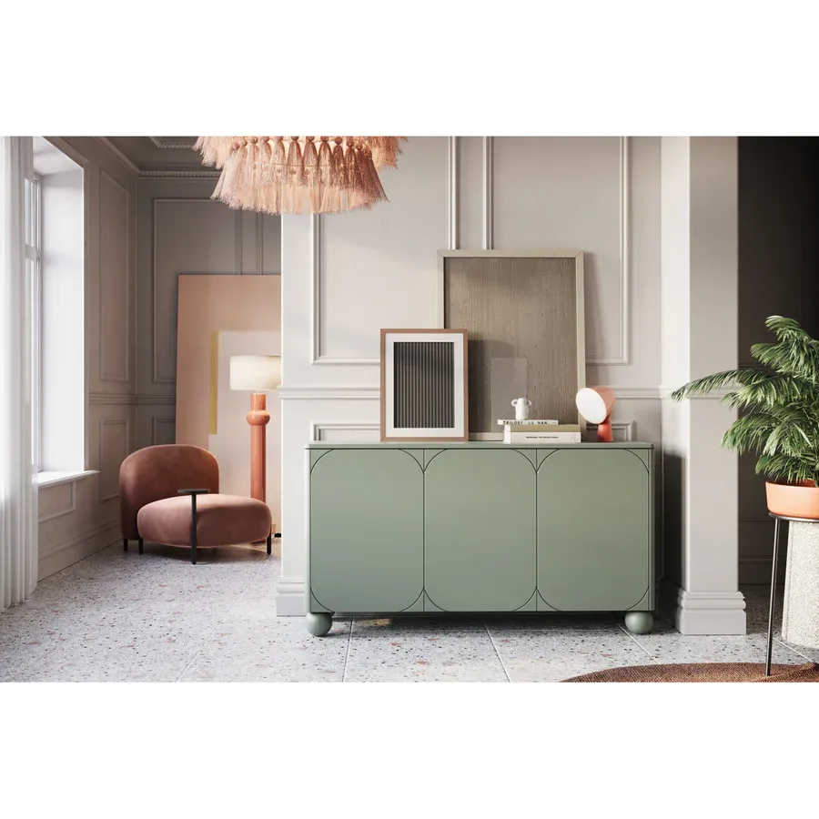 komoda sonatia 150cm, 3 vrata, materijal: mdf - slika 6