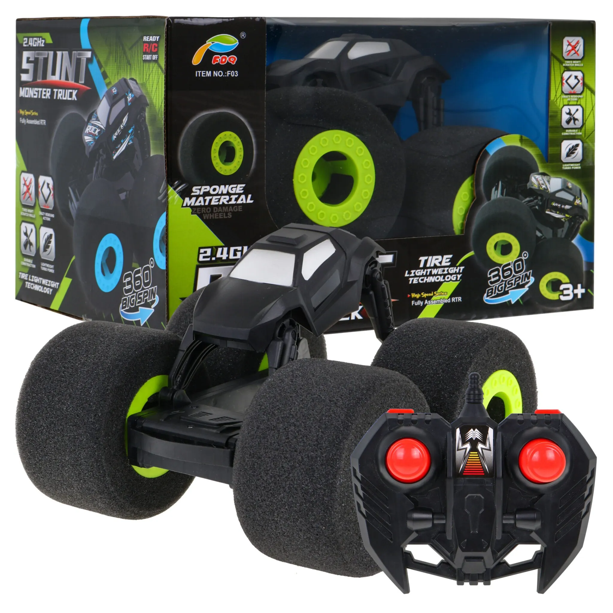 Toy car R/C Soft Green Wheels - Mursko Središće