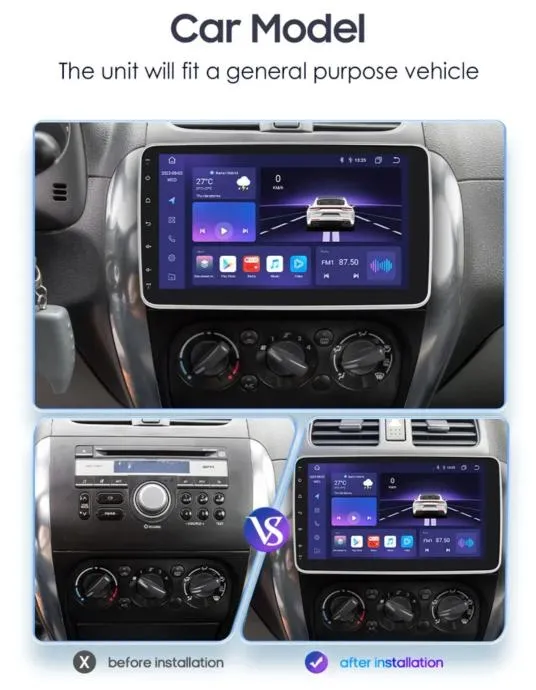 din1 univerzal android radio multimedija gps wifi + parking kamera - slika 2