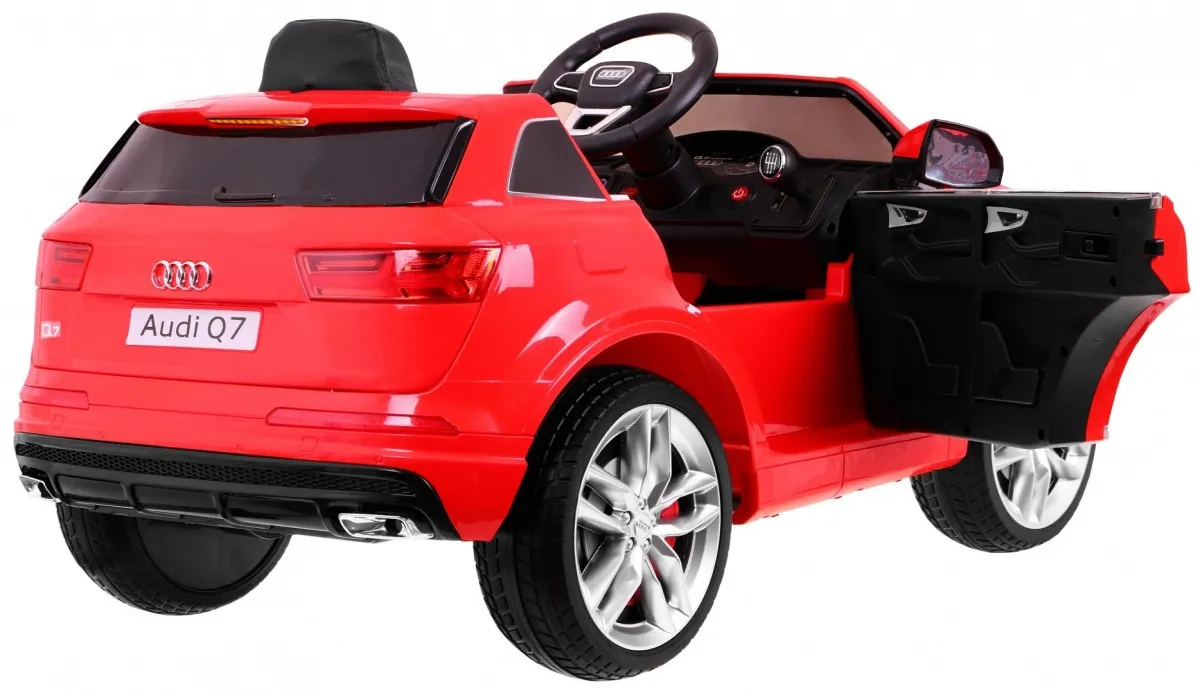 licencirani auto na akumulator audi q7 - crveni - slika 3