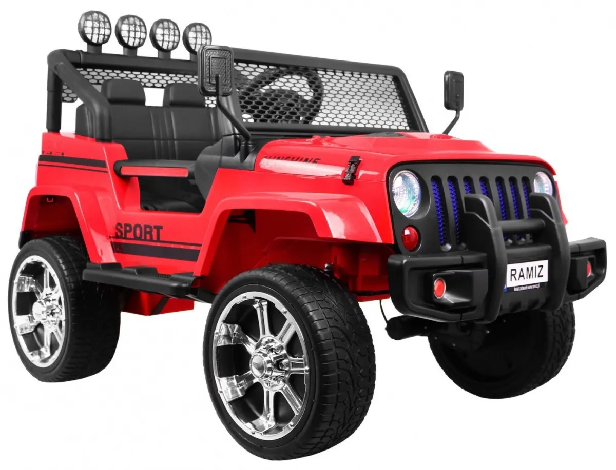 auto na akumulator new raptor drifter 4 x 4 - crveni - slika 4