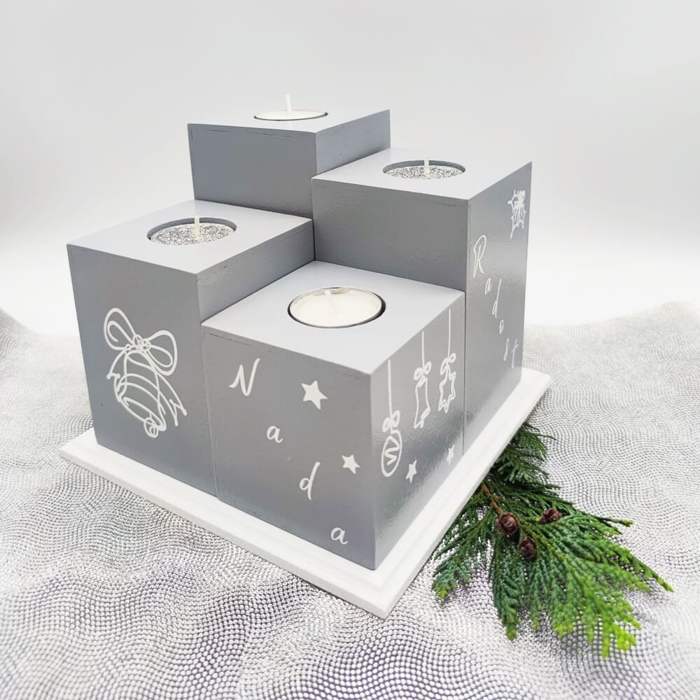 Adventski svijećnjak Nada, Mir, Radost i Ljubav Š1272 - Virje