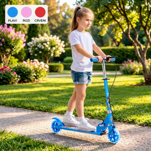 Romobil dječji sklopivi metalni LED kotači - Zagreb