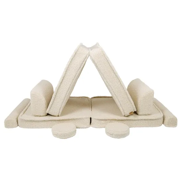 velika modularna sofa za djecu - premium bearly, krem - slika 2