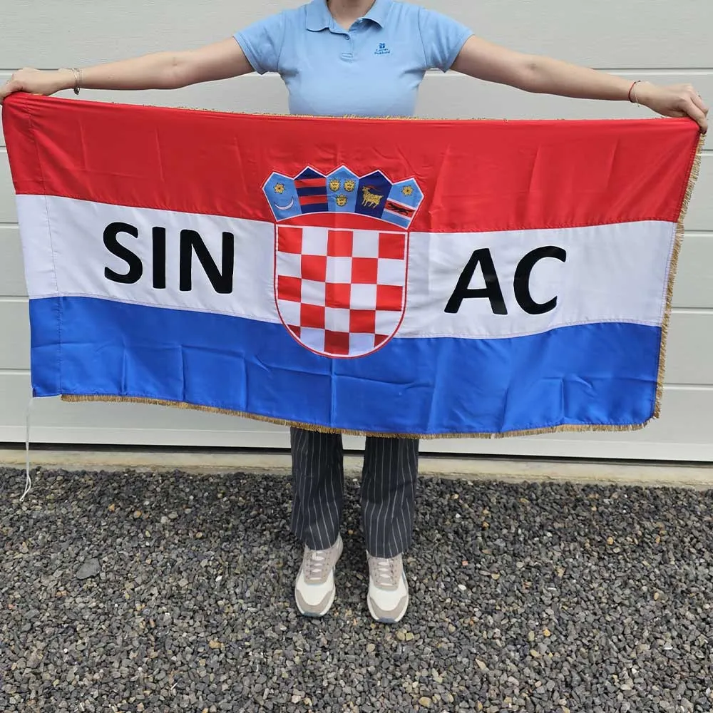 navijačka zastava s imenom mjesta, svečana (150x75cm) - slika 4