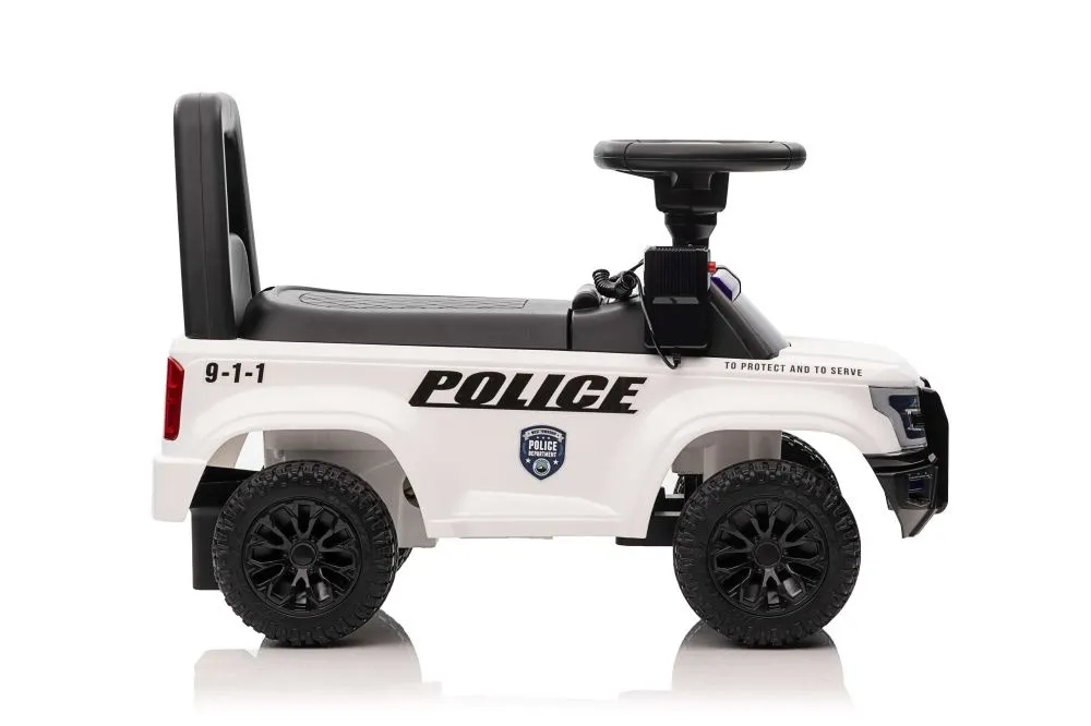 dječja guralica police - bijela - slika 2