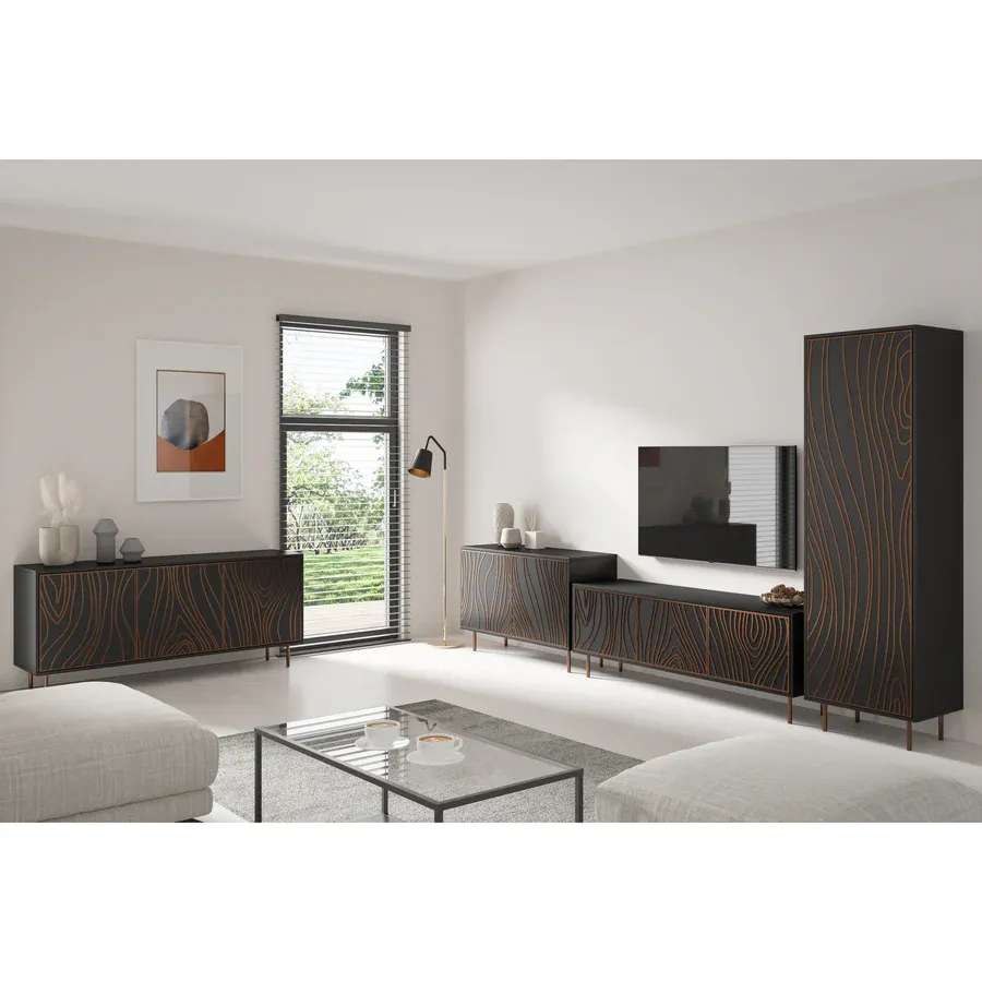 vitrina tivaro 200x60cm, materijal: laminirana ploča - slika 2