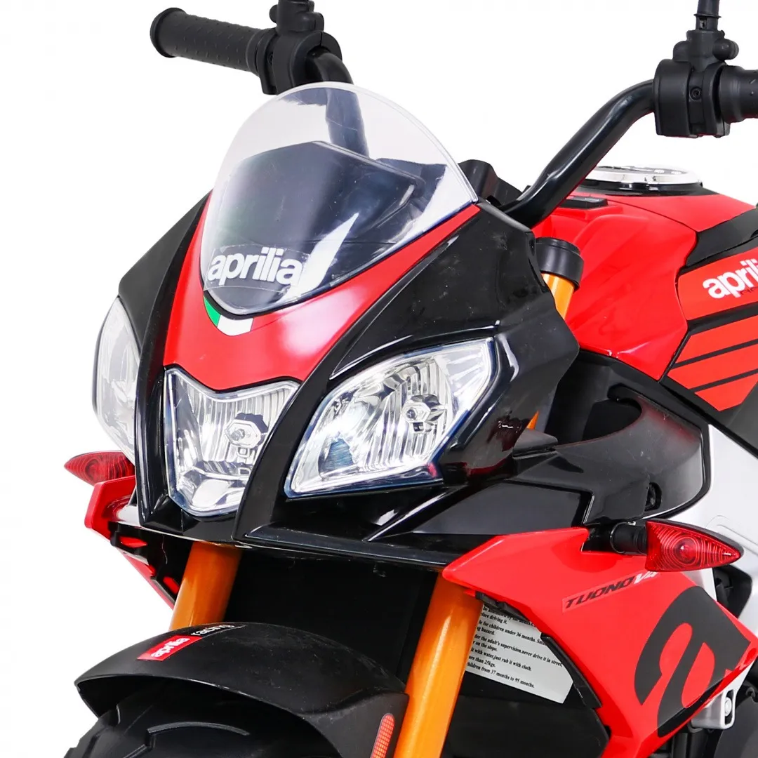 licencirani motor na akumulator aprilia tuono v4 - crveni - slika 6