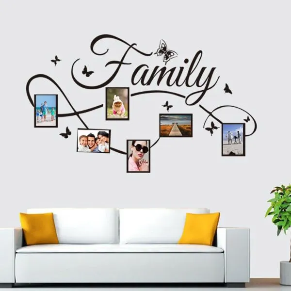 dekorativna zidna naljepnica - family - okvir za fotografije - slika 3