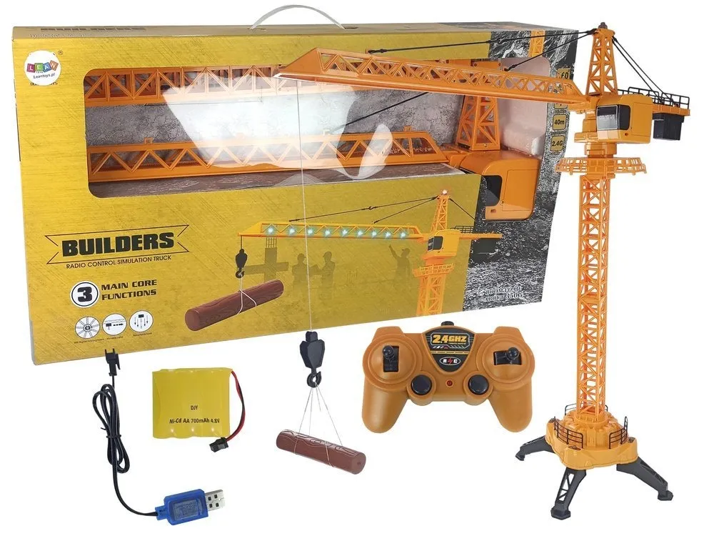 Construction Crane 1:14 R/C 2.4 GHz Construction 100 cm - Mursko Središće
