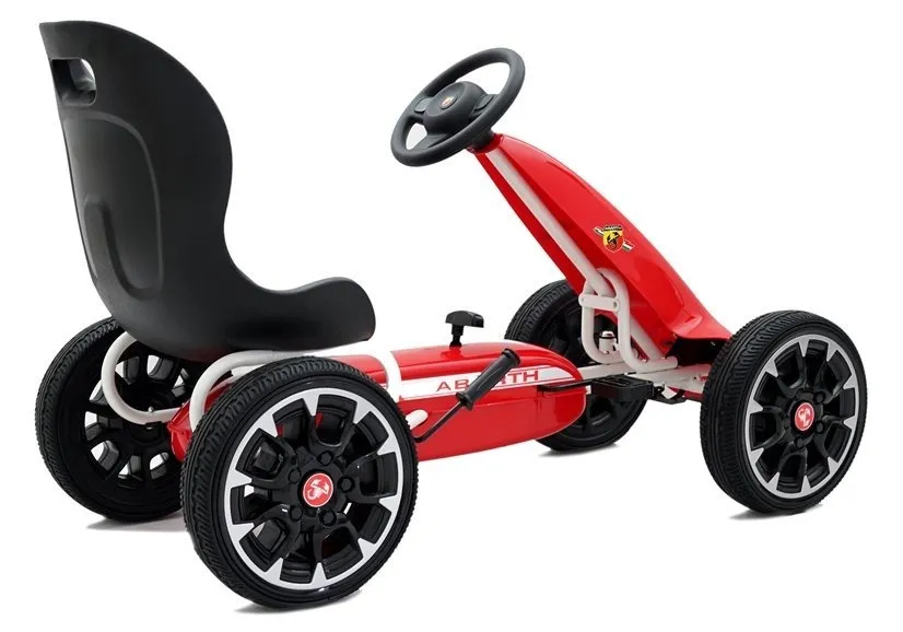 go-kart na pedale abarth - crveni - slika 4